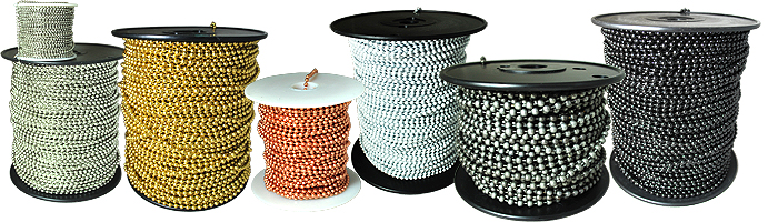 Ball Chain Spools, Bead Chain Rolls